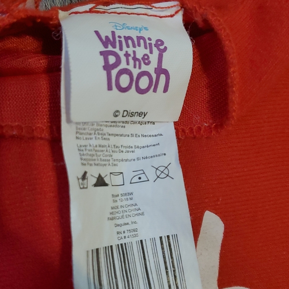 Disney Winnie the Pooh Red Outfit - Picture 2 of 2